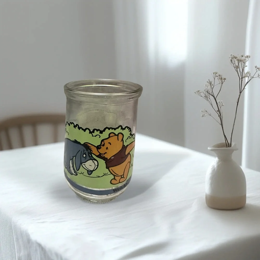 Winnie the Pooh Glass Tumbler - Clear vintage